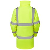 Leo Workwear Cheristow Yellow EcoViz 4K Superior Baffle Lined Womens Waterproof Hi Vis Jacket
