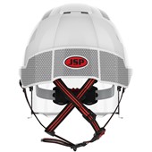 JSP EVO VISTAlens Dualswitch Safety Helmet with Integrated Eyewear & CR2 Reflective - Vented - Wheel Ratchet