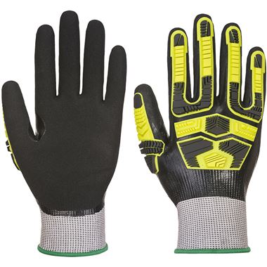 Portwest AP55 Cut D Waterproof HR Cut Impact Gloves with Nitrile Coating - 18g
