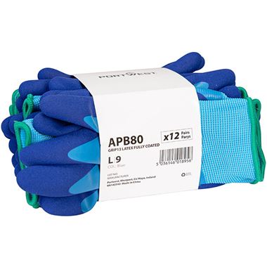 Portwest APB80 Liquid Pro Essential Waterproof Gloves with Latex Foam Coating 13g MultiSave (Pack 12)