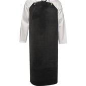 Black Butyl Rubber Apron Complete With Ties - Heavy Duty