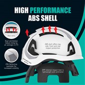 JSP EVO Alta Skyworker Safety Helmet - Vented - Wheel Ratchet - ARC170-000-100