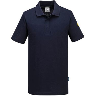 Portwest AS21 Protective Anti-Static ESD Short Sleeve Polo Shirt 195g