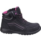 Amblers AS601 Lydia Metal Free Side Zip Lightweight Ladies Safety Boot S1P SRC