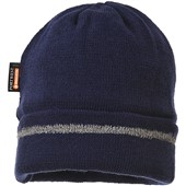 Portwest B023 Insulatex Lined Reflective Trim Knit Hat 
