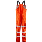 Leo Workwear Northam Orange EcoViz 15K Waterproof Breathable Hi Vis Bib & Brace
