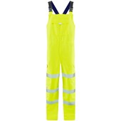 Leo Workwear Northam Yellow EcoViz 15K Waterproof Breathable Hi Vis Bib & Brace