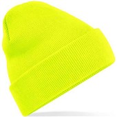 Beechfield BB45 Fluorescent Knitted Beanie Hat Yellow