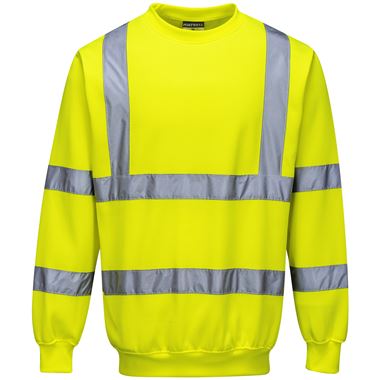 Portwest B303 Yellow Hi Vis Sweatshirt