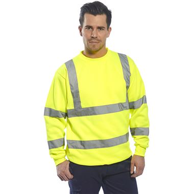 Portwest B303 Yellow Hi Vis Sweatshirt Portwest B303 Yellow Hi Vis Sweatshirt