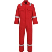 Portwest BIZ5 Bizweld Iona Reflective Flame Resistant Coverall 330g Red