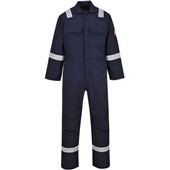 Portwest BIZ5 Bizweld Iona Reflective Flame Resistant Coverall 330g Navy