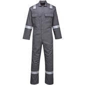Portwest BIZ5 Bizweld Iona Reflective Flame Resistant Coverall 330g Grey