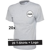 20 x Popular UC320 T-Shirts including Logo | Bundle Deal