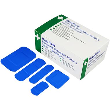 HypaPlast Blue Plasters Assorted (Pack 100)