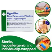 HypaPlast Blue Plasters Assorted (Pack 100)