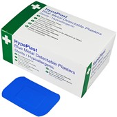 HypaPlast Blue Plasters 7.2cmx5cm (Pack 100)