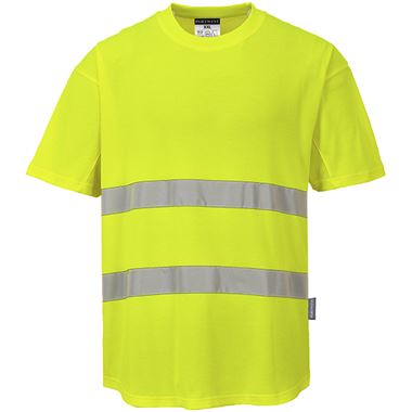 Portwest C394 Yellow MeshAir Cool Hi Vis T Shirt