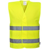 Portwest C405 Pre Printed Visitor Yellow Hi Vis Vest
