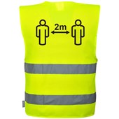 Portwest C406 Yellow Hi Vis Social Distancing Vest