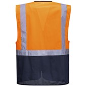 Portwest C476 Warsaw Orange/Navy Executive Hi Vis Vest 