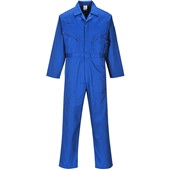 Portwest C813 Liverpool Zip Polycotton Work Overall 245g Royal