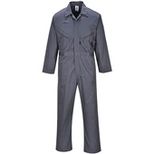 Portwest C813 Liverpool Zip Polycotton Work Overall 245g Grey