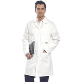 Portwest C851 White Standard Cotton Coat 305g