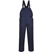 Portwest C875 Navy Burnley Polycotton Bib & Brace Overalls 245g