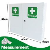 Double Door First Aid Wall Cabinet Empty