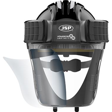 JSP PowerCap Infinity & Jetstream Peel off Visor Protectors (Pack of 10) CAU180-000-000