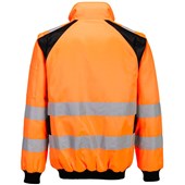 Portwest CD898 WX2 Orange Fleece Lined 2 in 1 Hi Vis Pilot Jacket