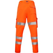 Leo Workwear Pennymoor Orange EcoViz Polycotton Women's Hi Vis Cargo Trouser