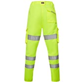 Leo Workwear Pennymoor Yellow Polycotton Women's Hi Vis Cargo Trouser