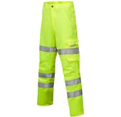 Leo Workwear Pennymoor Yellow Polycotton Women's Hi Vis Cargo Trouser