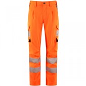Leo Workwear Winswell EcoViz Women's Orange Stretch Hi Vis Cargo Trouser