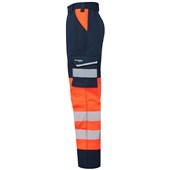 Leo Workwear Winswell EcoViz Women's Orange Stretch Hi Vis Cargo Trouser