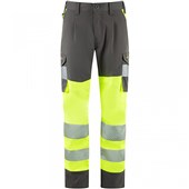 Leo Workwear Winswell EcoViz Women's Yellow Stretch Hi Vis Cargo Trouser