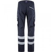 Leo Workwear Winsford EcoViz Women's Navy Stretch Hi Vis Cargo Trouser