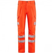 Leo Workwear Winsford EcoViz Women's Orange Stretch Hi Vis Cargo Trouser