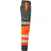 Leo Workwear Winsford EcoViz Women's Orange Stretch Hi Vis Cargo Trouser