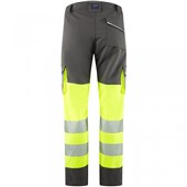 Leo Workwear Winsford EcoViz Women's Yellow/Grey Stretch Hi Vis Cargo Trouser