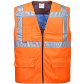 Portwest CV02 Orange Mesh Lined Hi Vis Cooling Vest