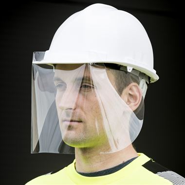 Portwest CV19 500 Micron Helmet Screen Portwest CV19 500 Micron Helmet Screen