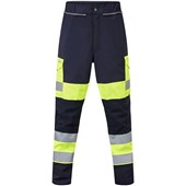 Leo Workwear Honeychurch Yellow EcoViz 10KX Performance Womens 2-Part Stretch Breathable Waterproof Hi Vis Coverall