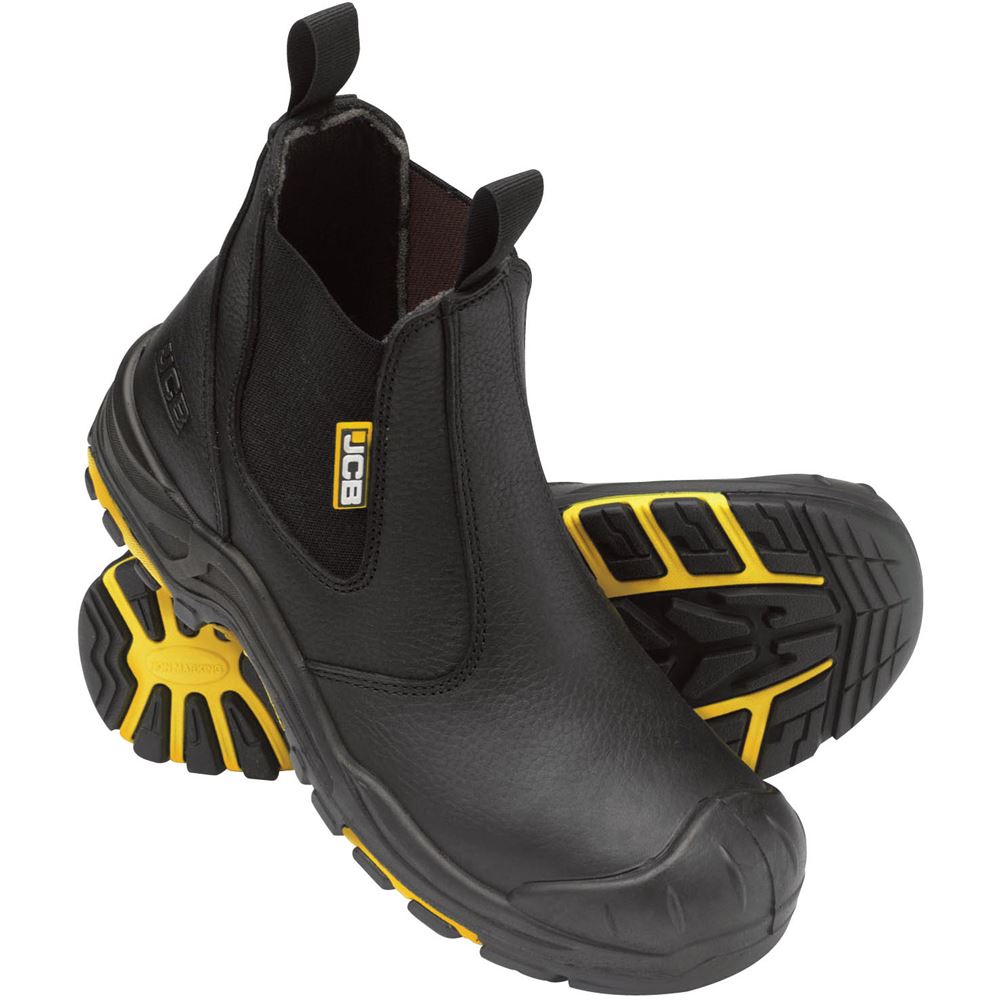 black safety dealer boots