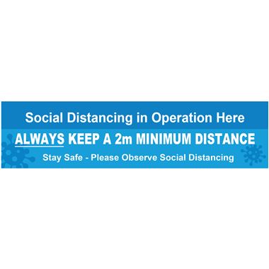 Social Distancing Banner