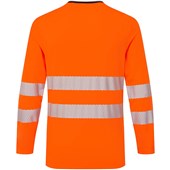 Portwest DX416 DX4 Orange Long Sleeved Hi Vis T-Shirt