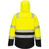 Portwest DX430 DX4 Yellow/Black Waterpoof Padded Hi Vis Winter Jacket