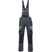 Portwest DX441 Metal Grey DX4 Stretch Bib & Brace Overalls 270g